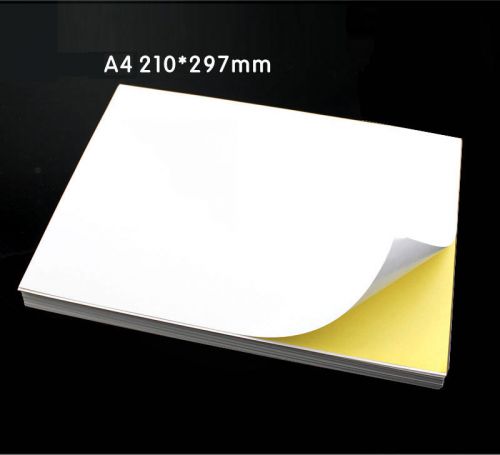 100 Sheets Blank A4 Self adhesive Paper Quality A4 Label Photo 210 mm x 290 mm