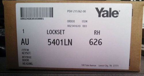 Locksmith used  * qty 5 *  yale au5401ln-us26d passage set  list 330.00 grade 1 for sale