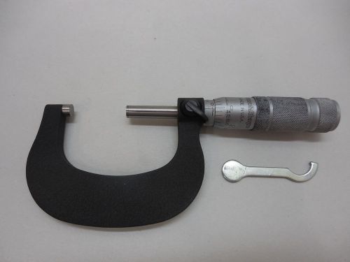 BROWN &amp; SHARPE 1-2&#034; MICROMETER VALUE LINE MACHINIST INSPECTION TOOL