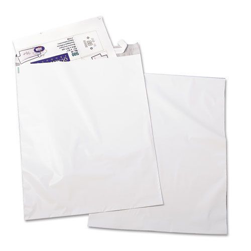 Redi-Strip Poly Mailer, Side Seam, 19 x 24, White, 50/Pack