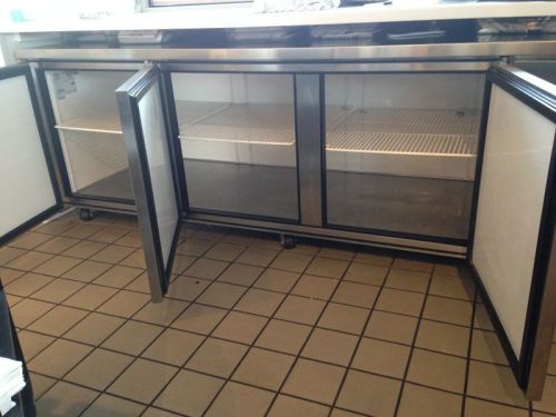 True TUC-93 Commercial 3 Solid Door Restaurant Refrigerator Deep Undercounter