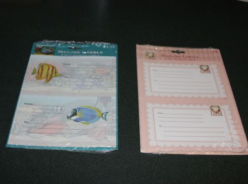 USPS Designer Collection Mailing Labels Fish and Love