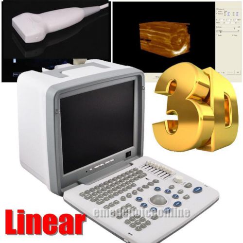 2016 portable digital ultrasound scanner machine 7.5mhz linear probe external 3d for sale