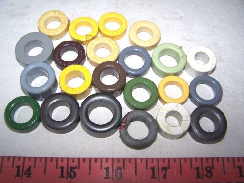 22 Pieces Ring Core Ferrites, Ring Toroids, or EMI/RFI Chokes