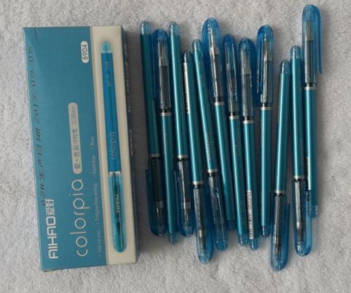 New 12pcs aihao 8904 gel pen ink pen 0.38mm red or blue for sale