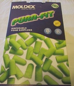 Moldex 6800 Pura-Fit Disposable Ear Plugs - Green (Box of 200)PAIRS. PVC FREE