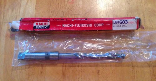 Nachi drill bit 5/8&#034; oil hole drill - cobalt - taper shank -drill bit - steel for sale