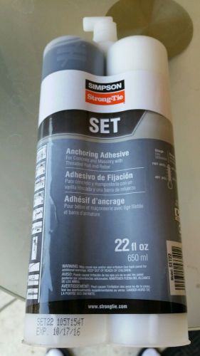 SIMPSON STRONG-TIE Structural Anchoring Adhesive 22 oz | NEW!