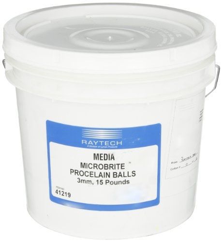 Raytech 41-219 porcelain media ball, 3mm diameter, 15lbs weight for sale