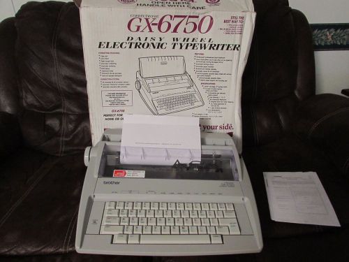 BROTHER  ELECTRONIC TYPEWRITER GX-6750 DAISY WHEEL Design