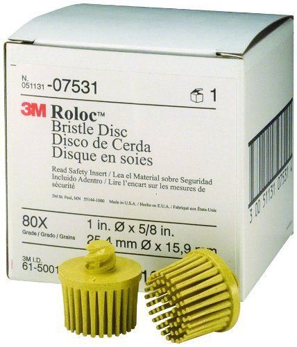 New 3m 07531 roloc bristle disc  yellow for sale