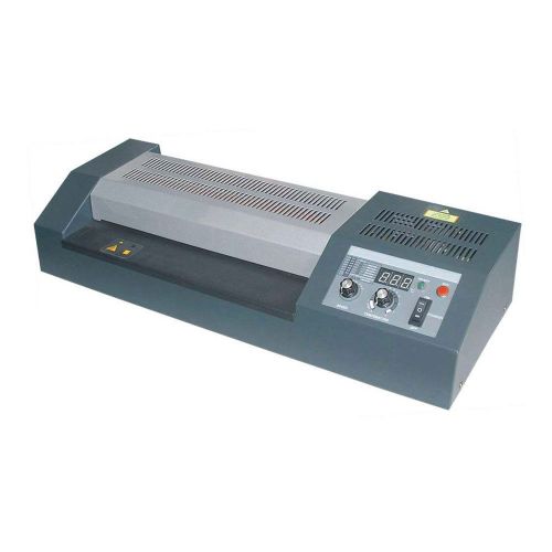 12.5&#034; High Temperature &amp; Adjustable-speed Hot Cold Pouch Laminator with 4 Roller