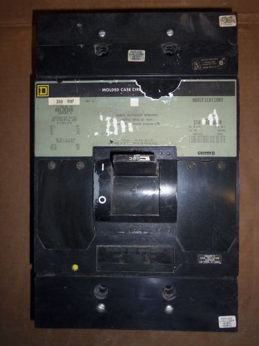 Square d mhl mhl36300 300 amp 600v 3 pole circuit breaker flawed for sale