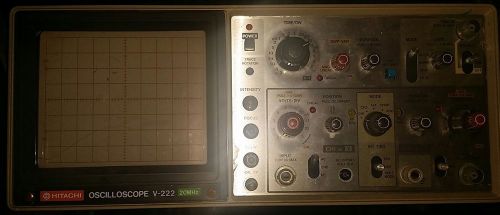 HITACHI Oscilloscope V-222 20MHz FREE SHIPPING IN THE USA