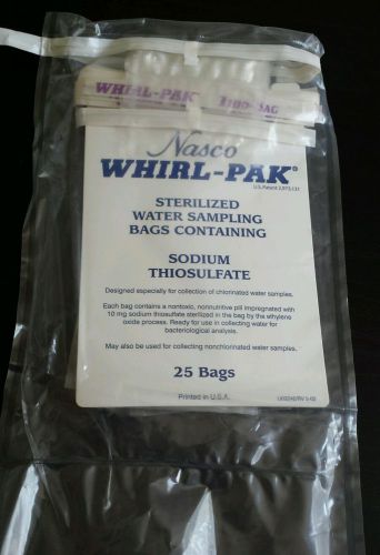 Nasco 100 ml Standard Whirl-Pak Thio-Bags Sterlizer Water Sampling (100 Bags)