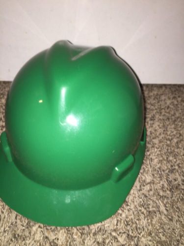Msa v-gard green hard hat size medium for sale