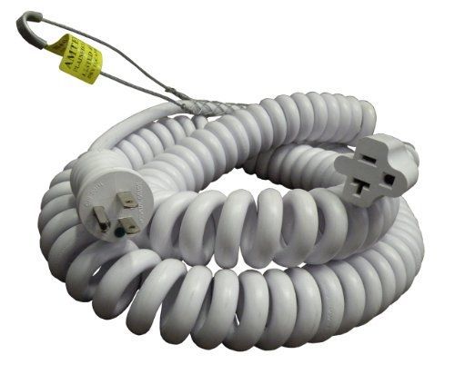 Conntek rl-70046-gb upto 15-feet heavy duty 12/3 coiled spring extension cord for sale