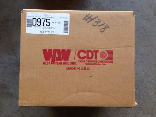1000&#039; West Penn D975 2 COND 18 SOLID BARE  SHIELDED FPL Wire Cable