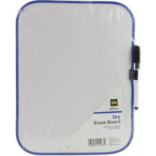 Dry Erase White Board with Erasable Marker 8.26&#034; x 10.71&#034; Light Duty Vert or Hor