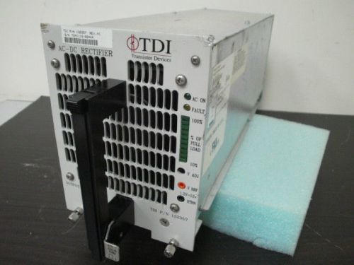 Tdi sps5458 ac-dc rectifier,132357 rev h1,output:12vdc 210a,used,usa(92767) for sale