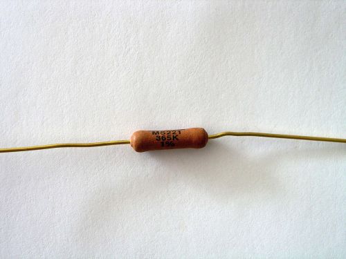 Power Film Resistor CADDOCK MS 221   365K   3 watt  1%  Non-Inductive   lot of 2