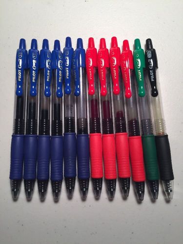 12 - Pilot G2 Pens Assorted (Free Shipping)