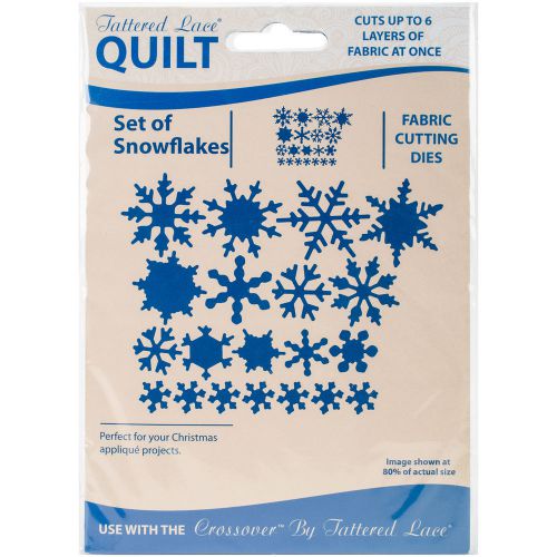 Tattered lace quilt die cut-snowflake for sale