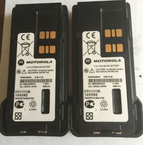 Two oem motorola pmnn4406ar mototrbo xpr7550 xpr3500 xpr3300 radio batteries for sale