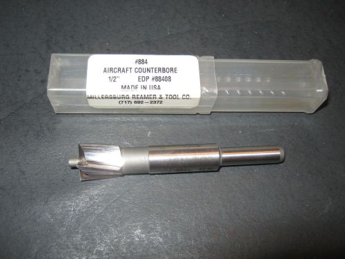 #884 HS 1/2&#034; Aircraft Counterbore 4-Flute 2-3/4&#034; Long  (USED) Made in USA