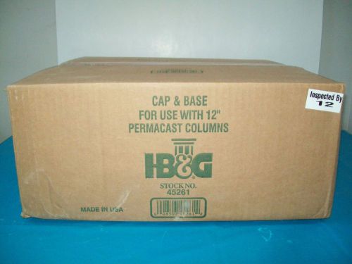 Hb&amp;g tuscan cap &amp; base moulding for 12&#034; tapered columns install kit incl newnbox for sale
