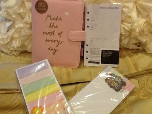 NEW KIKKI K LIGHT PINK~MEDIUM~CANVAS PLANNER AGENDA