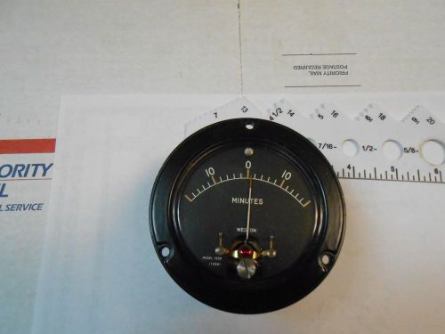 1532 WESTON METER SPECIAL SCALE MINUTES  SYNCHRONISM  IND  NEW OLD STOCK 3 1/2&#034;