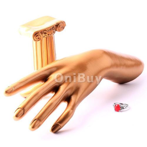 Resin hand glove jewelry display pillar stand holder for ring,bracelet,chain for sale