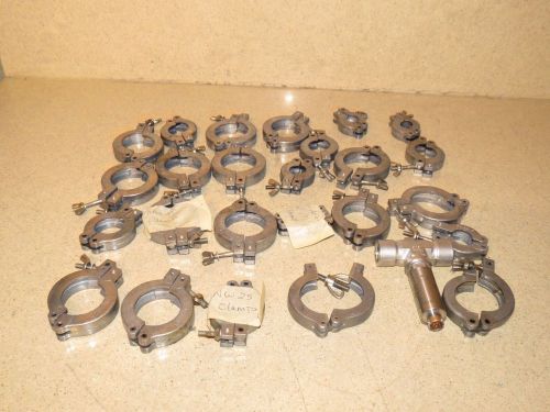 ** balzers clamp lot different sizes w/ one swagelok 316 mhv - lot of 20+ for sale