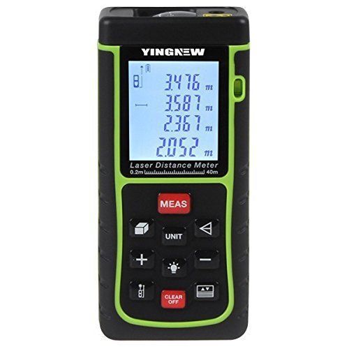 YINGNEW Digtal Distance Laser Meter, Measure Tool, Measureing Tape with Level