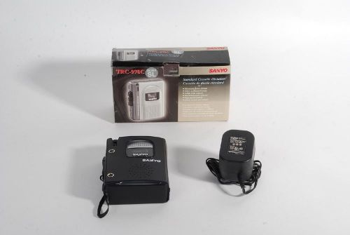 Sanyo TRC-970C Silver Standard Cassette Dictation Recorder