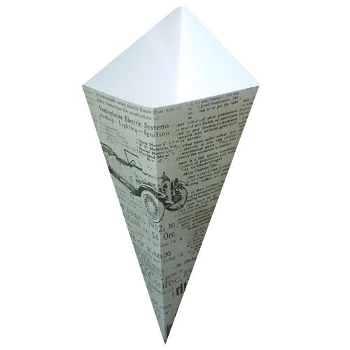Conetek news print food cone 11.5 inches 100 count box for sale