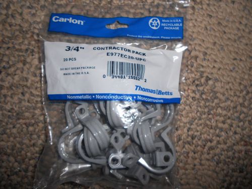 Thomas &amp; betts/carlon e977ec20-upc bag20 3/4&#034; 20bag conduit clamps for sale