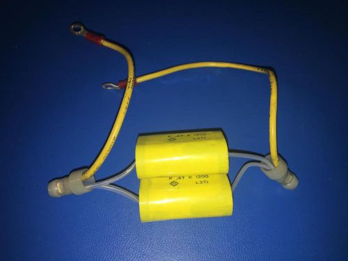 Hitachi P .47 K 1200 Double Capacitor Used Untested Yellow