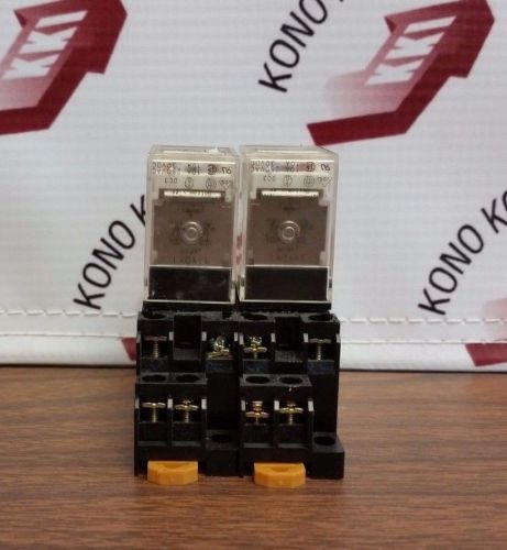 Pair of Omron MY2N Relays with Bases