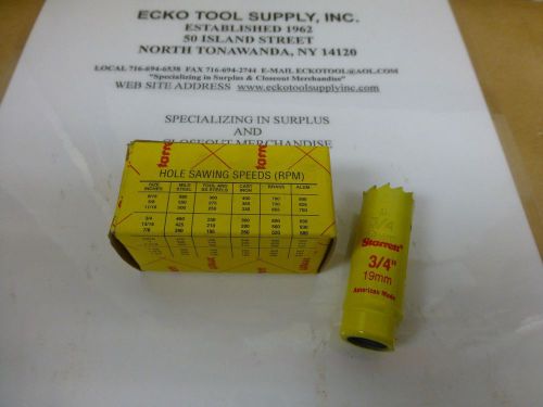 Holesaw only 3/4&#034; diameter bi-metal variable pitch starrett {usa} new $3.50 for sale