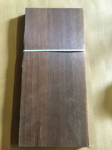Wood Veneer Fumed Larch 7x16 22Pcs Total Raw Veneer  &#034;EXOTIC&#034; FU2 6-14-16