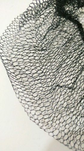 New Black Disposable Nylon Mesh Honeycomb Beard Net Covers, Bag of 100 112HPI