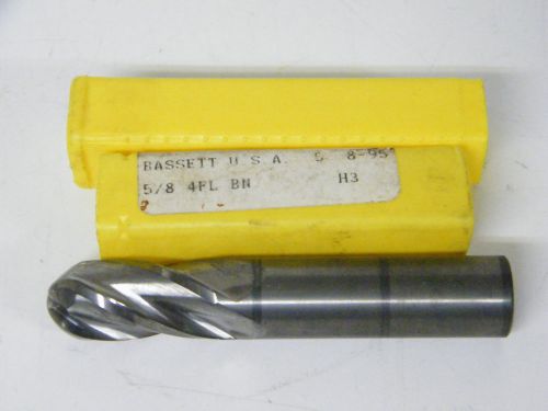 Bassett 5/8&#034; 4FL BN H3 Split Pt Screw Machine Drill Bit