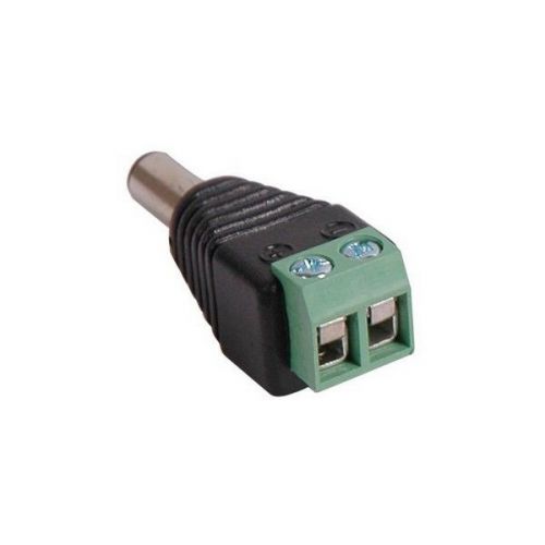 Defender Security 82-16620 Cctv Dc Power Male Plug To Terminal Block Adapter