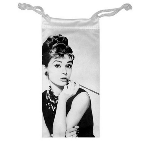 AUDREY HEPBURN Jewelry Bag or Glasses Cellphone Money for Gifts size 3&#034; x 6&#034;