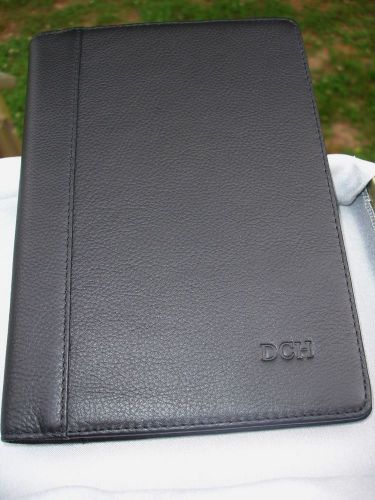 Stanley Executive Black Leather Journal w/Monogram from Levenger