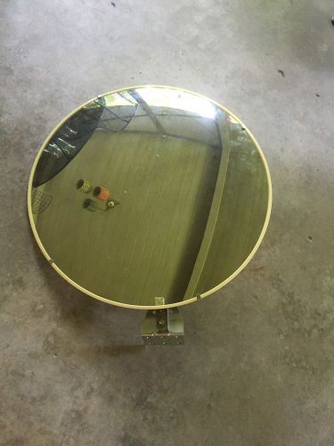 Vintage Indoor Industrial Acrylic Convex Security And Safety 26&#034; Mirror