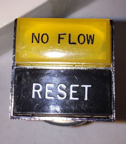 No Flow Reset Switches, 120V 50/60 HZ 6V Lamp, Unused
