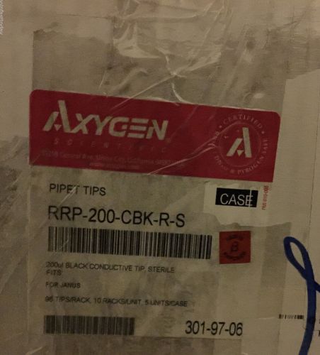 Corning Axygen Pipet Tips RRP-200-CBK-R-S 200ul Black Conductive Tip for JANUS